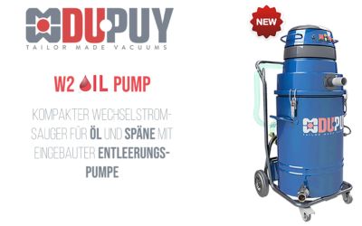 Der W2 OIL PUMP mit eingebauter Entleerungspumpe